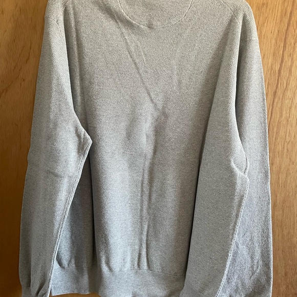 Polo Ralph Lauren Sweater Mens Gray Pony Textured Knit Cotton Prep XL - Picture 2 of 4